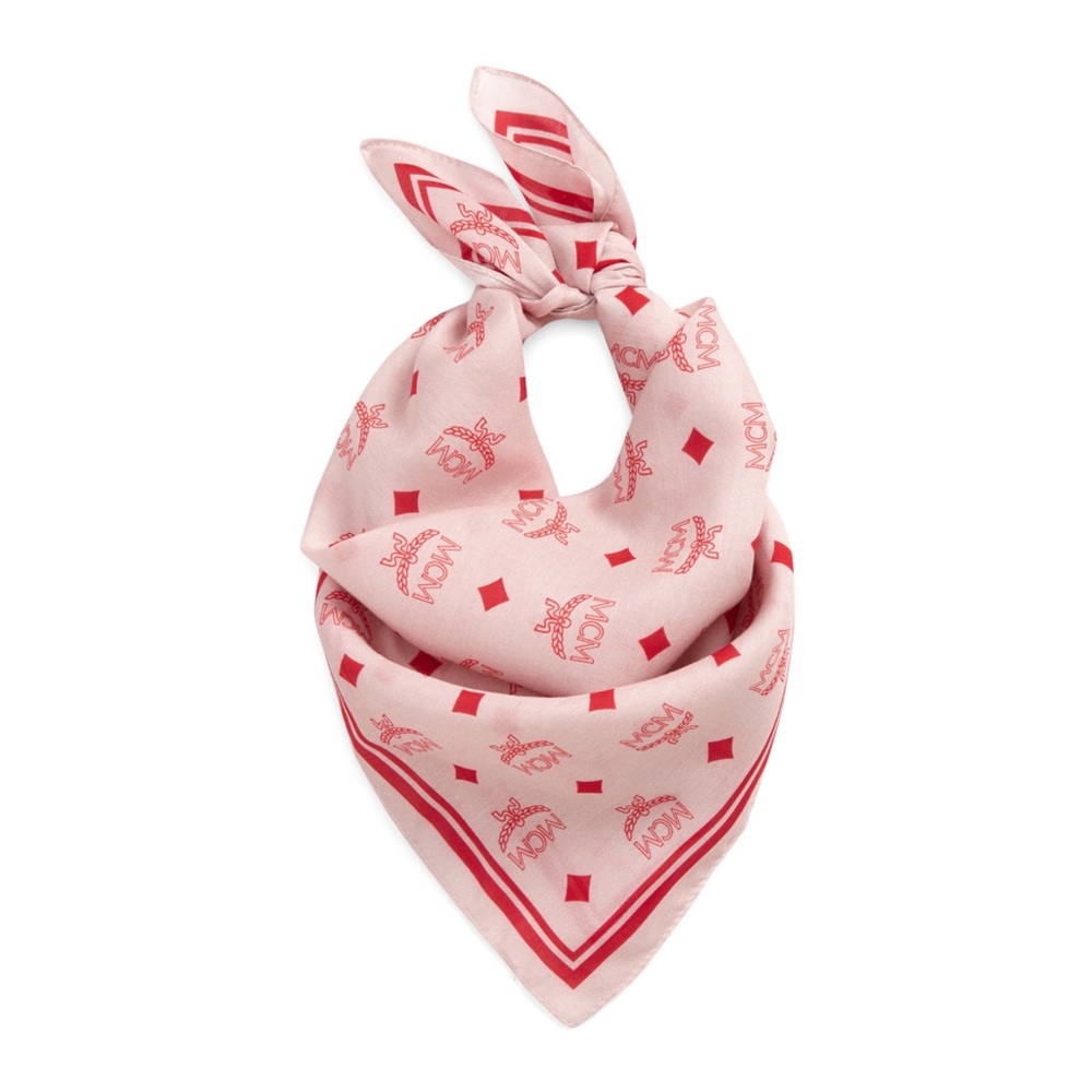 MCM Visetos Logo Cotton & Silk Blend Scarf 🧣